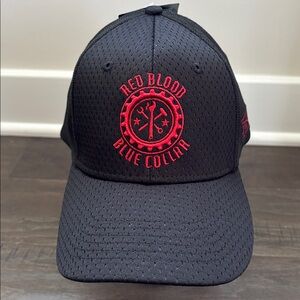 Grunt Style Fitted Red Blood,Blue Collar,embroidered logo canvas/mesh cap